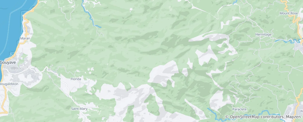 Mapa Mount Saint Catherine Forest Reserve