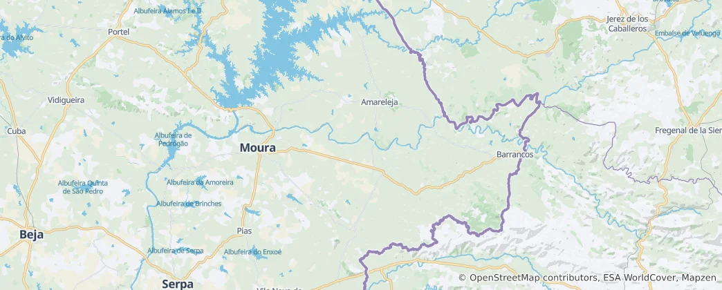 Map of Moura