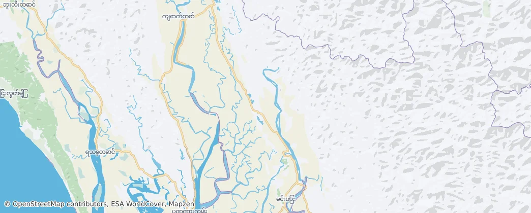Mrauk-U Township — Map
