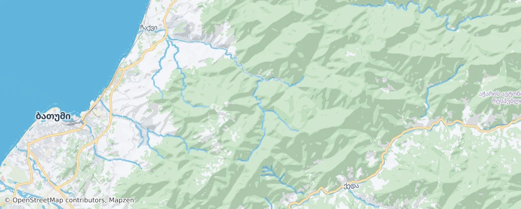 Mtirala National Park — Map