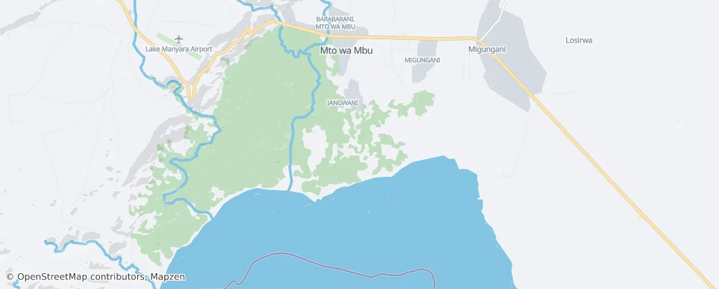 Mto wa Mbu – Mapa