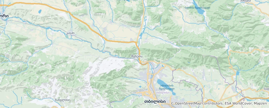 Map of Mtskheta Municipality