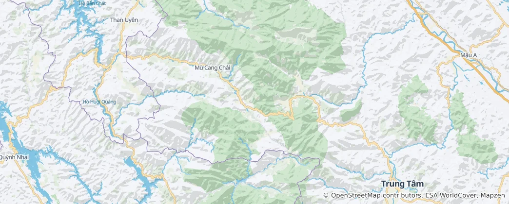 Mapa Okres Mù Cang Chải