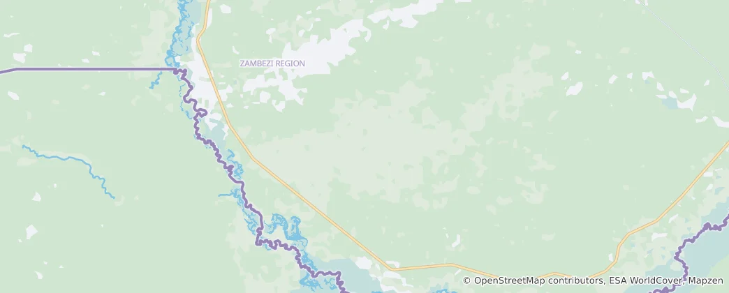 Mapa Mudumu National Park