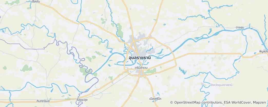 Mappa di Distretto di Mueang Ubon Ratchathani