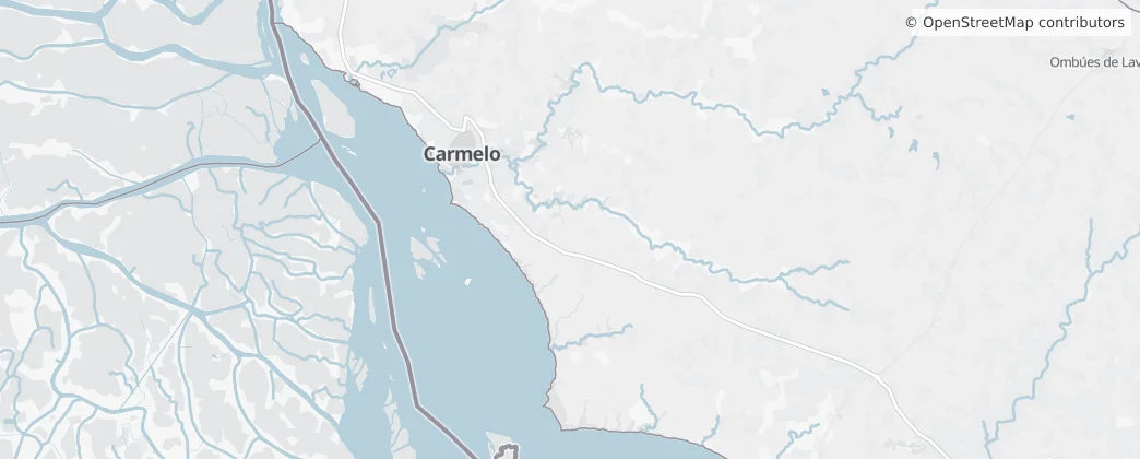 Map of Municipality of Carmelo