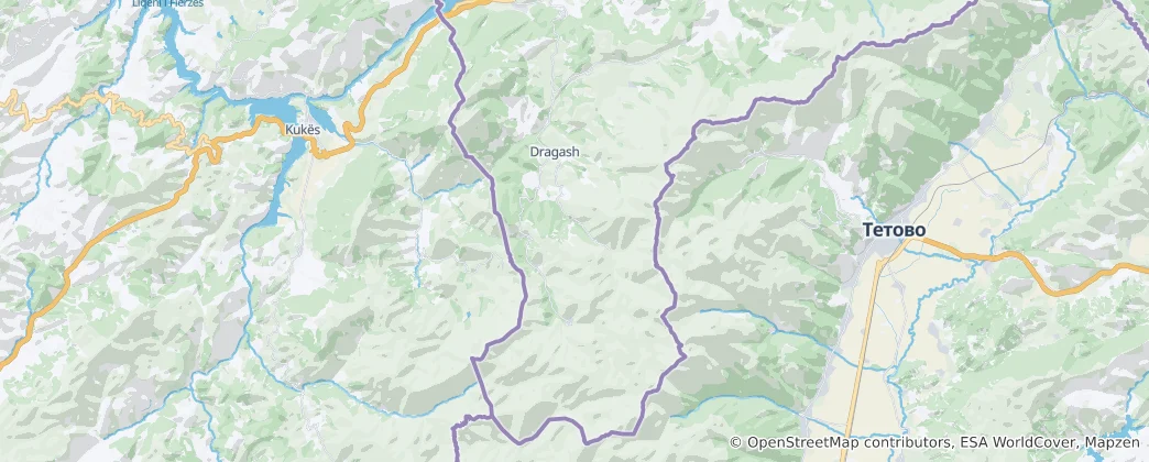 Mapa Municipality of Dragash