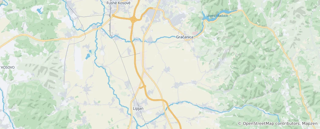 Mappa di Municipality of Gracanica