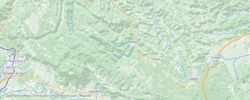 Gemeinde Idrija — Karte