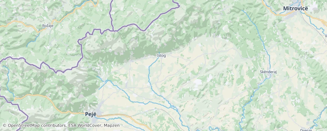 Municipality of Istog — 지도