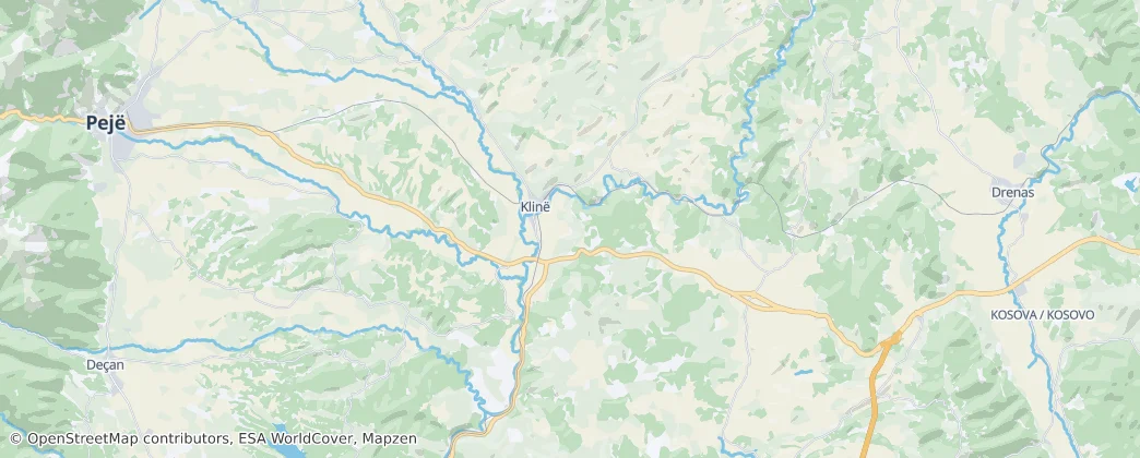 Municipality of Klina — Mappa