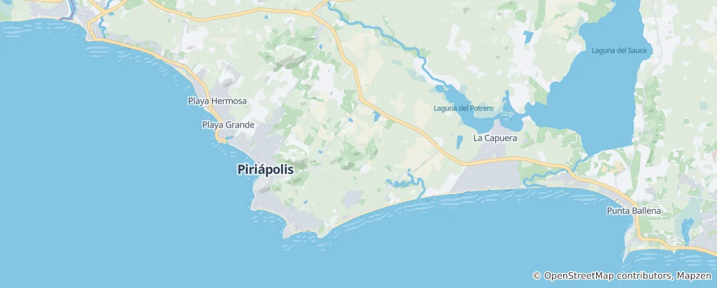 Map of Municipality of Piriapolis