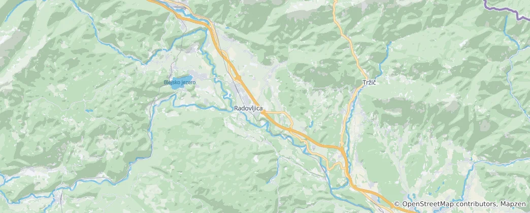 Mapa de Radovljica