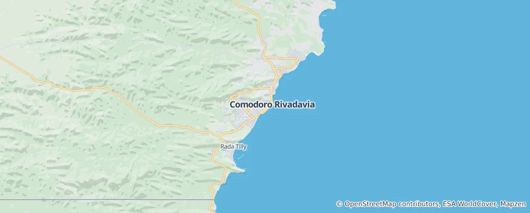 Mapa Municipio de Comodoro Rivadavia