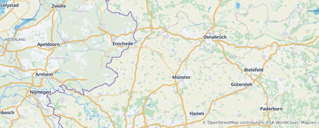 Mapa De Llanura de Münster