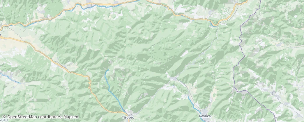 Muránska planina National Park — Map