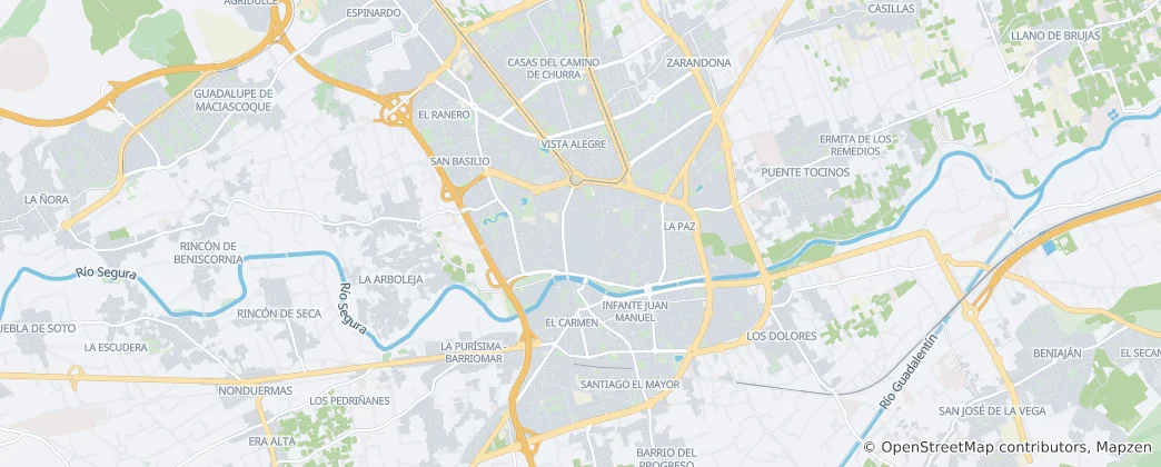 Mappa di Murcia