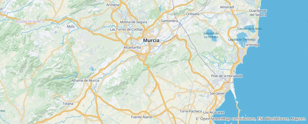 Mappa di Murcia