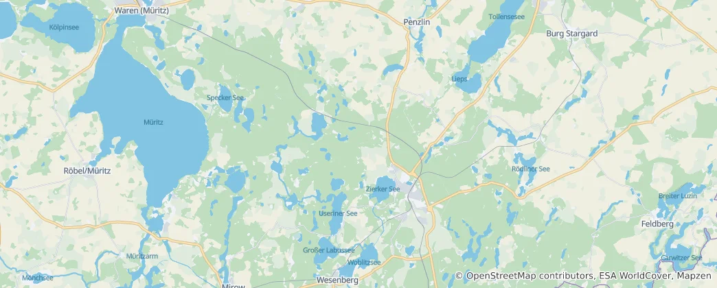 Mappa di Parco nazionale della Müritz