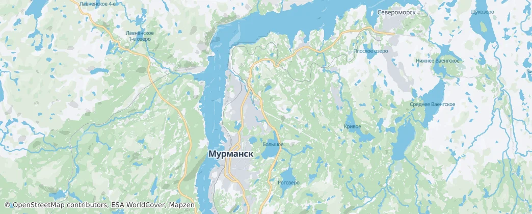 Moermansk — Kaart