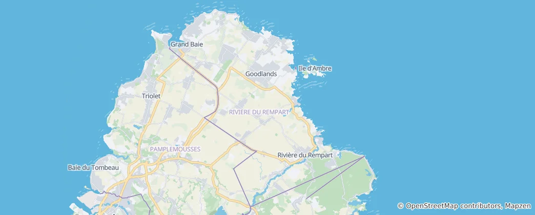 Mapa Rivière du Rempart