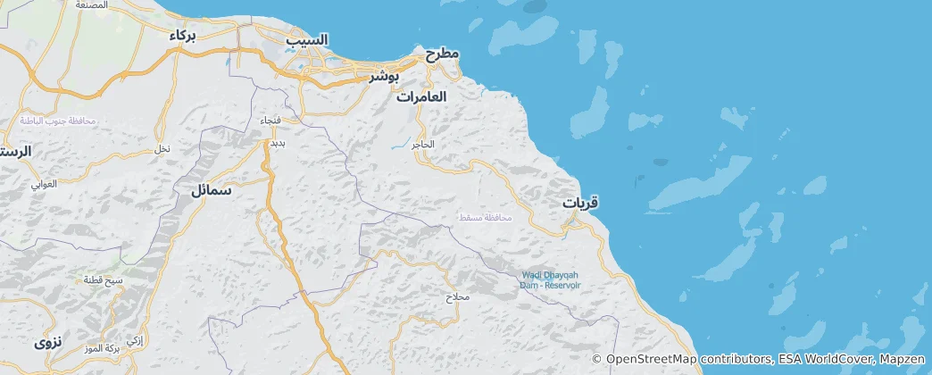Mapa Maskat
