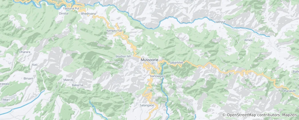 Mapa Mussoorie