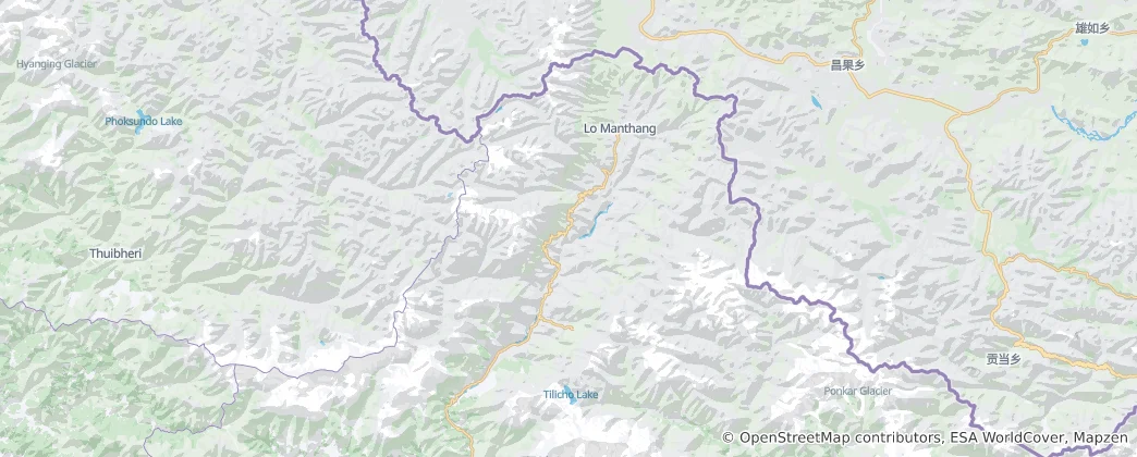 Mapa Mustang District
