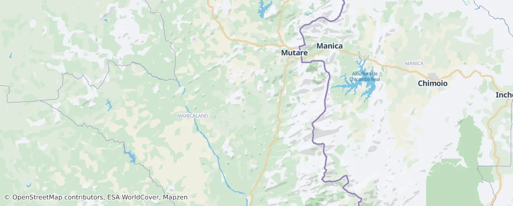 Mutare — Map