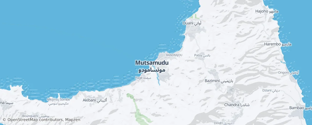 Mutsamudu — Map