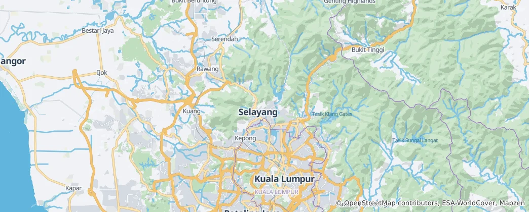 Mapa Gombak