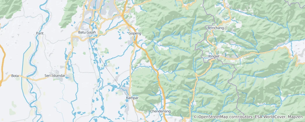 Carte de Kampar District