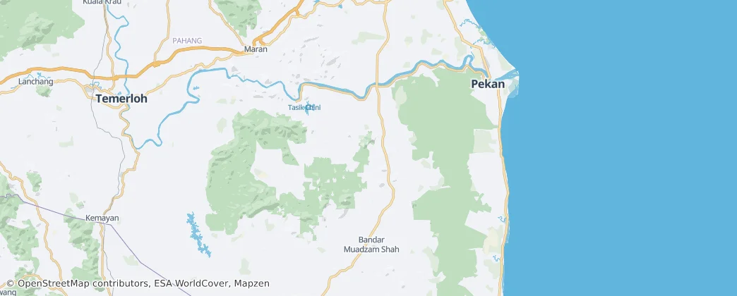 Pekan District – Mapa