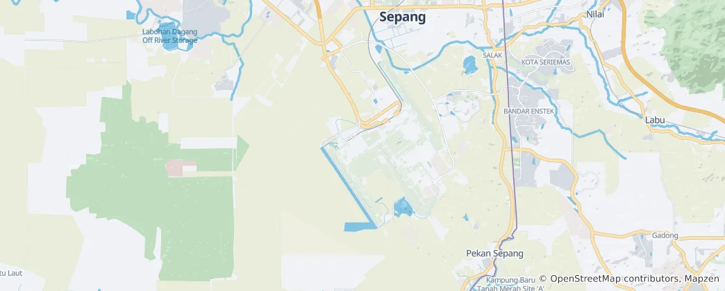 Mappa di BANDAR LAPANGAN TERBANG ANTARABANGSA SEPANG