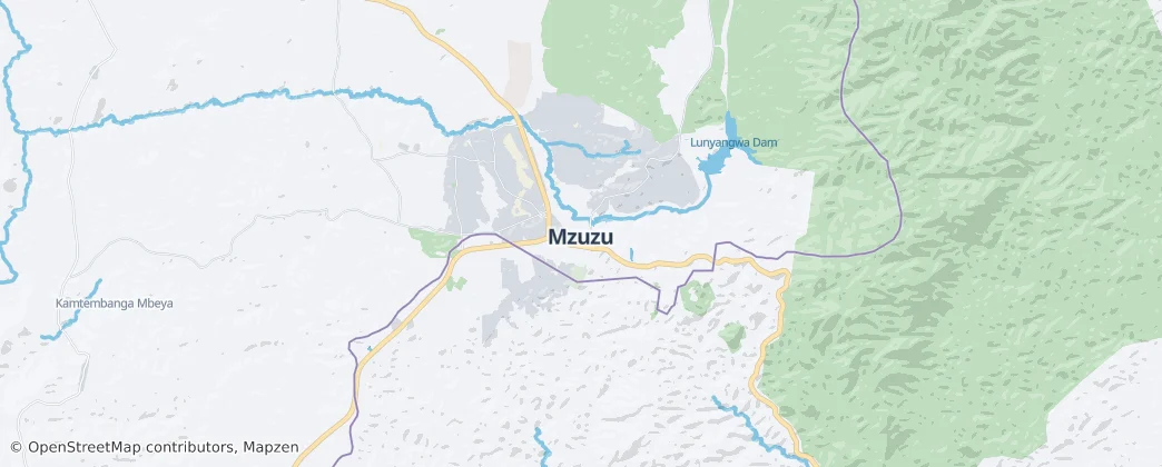 Mzuzu – Mapa