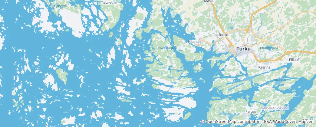 Mapa Naantali
