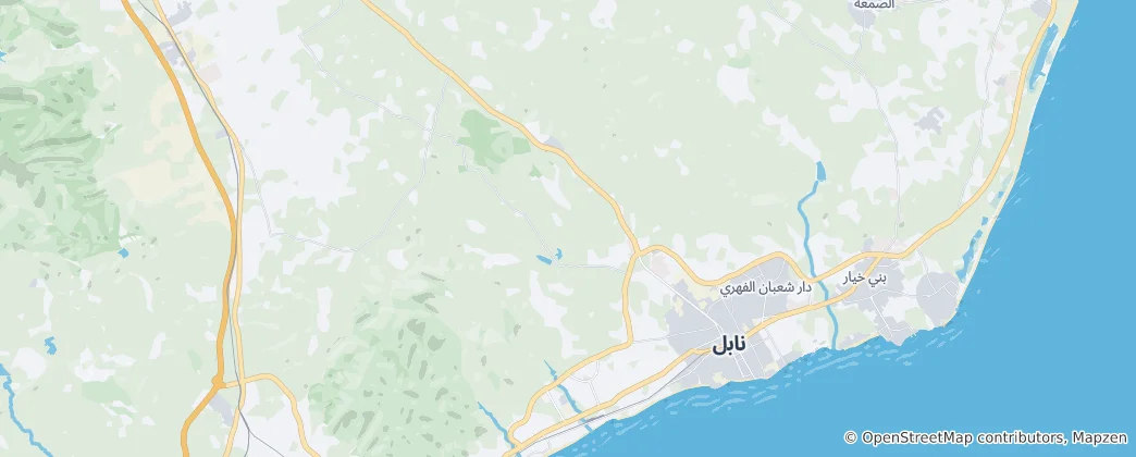 Map of نابل