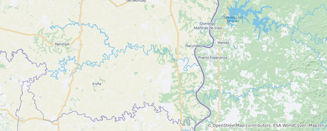 Mappa di Ñacunday