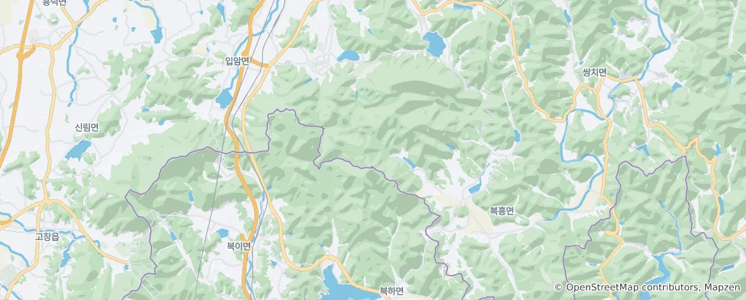 Naejangsan National Park 지도