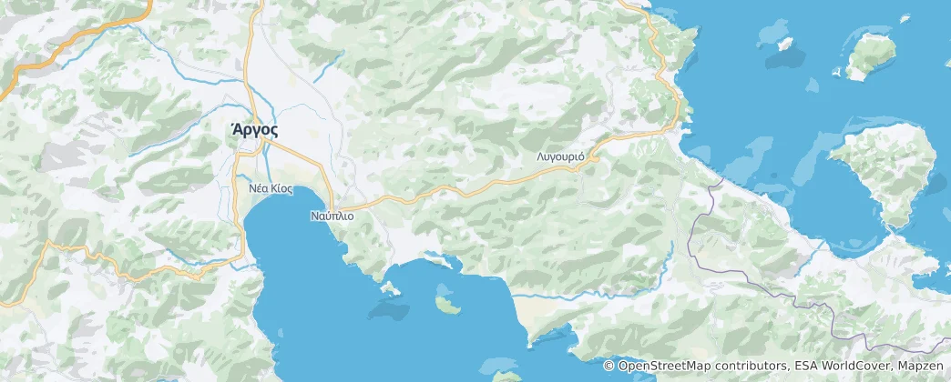 Map of Nafplio