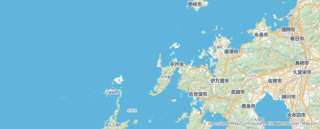 Karte von Präfektur Nagasaki
