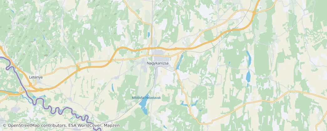 Nagykanizsa — Karte