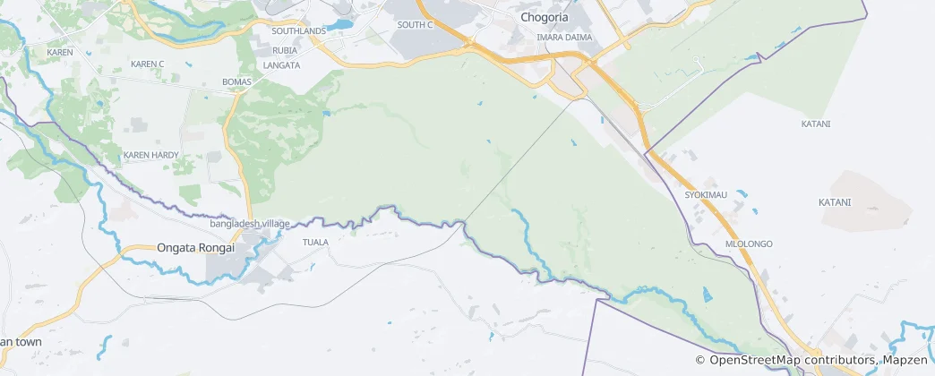 Mapa Nairobi National Park
