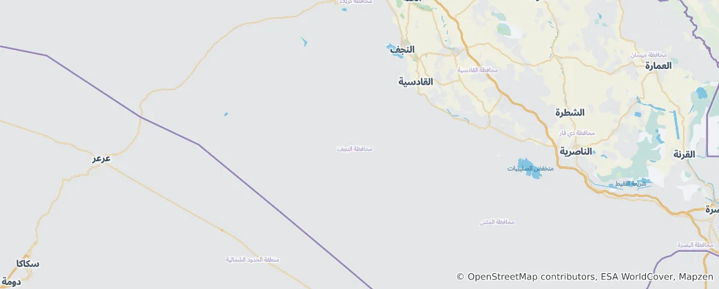 Map of Najaf Province