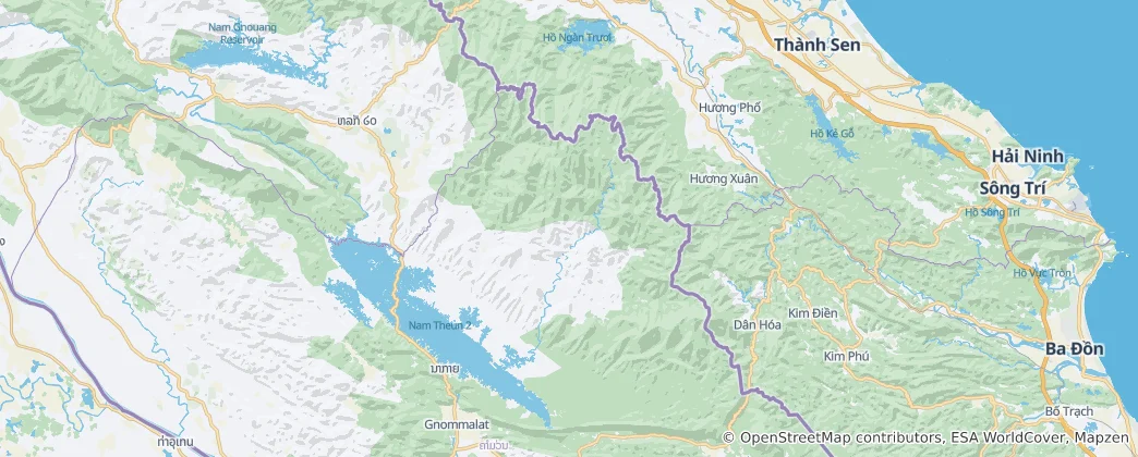 Mappa di Nakai Nam Theun National Protected Area