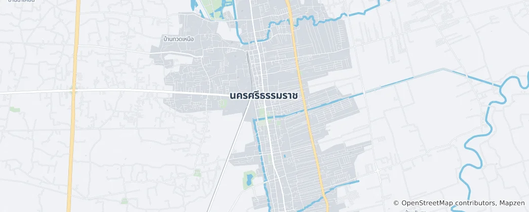 Map of Nakhon Si Thammarat
