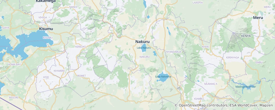 Map of Nakuru County