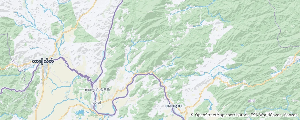 Mappa di Nam Nhou Special District