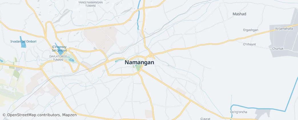 Namangan District — Map
