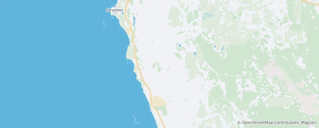 Mapa Národní park Nambung